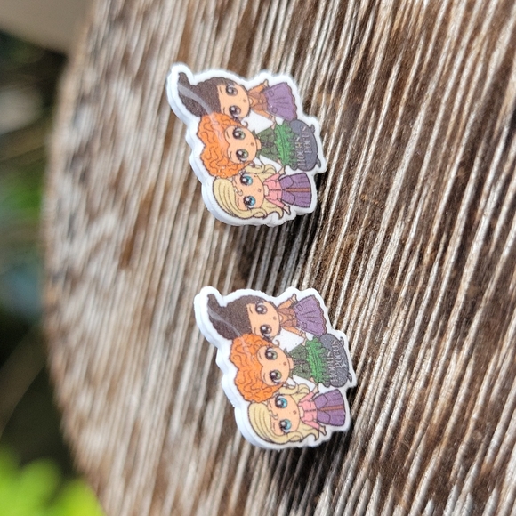 Sanderson Sisters Hocus Pocus Stud Earrings, dainty